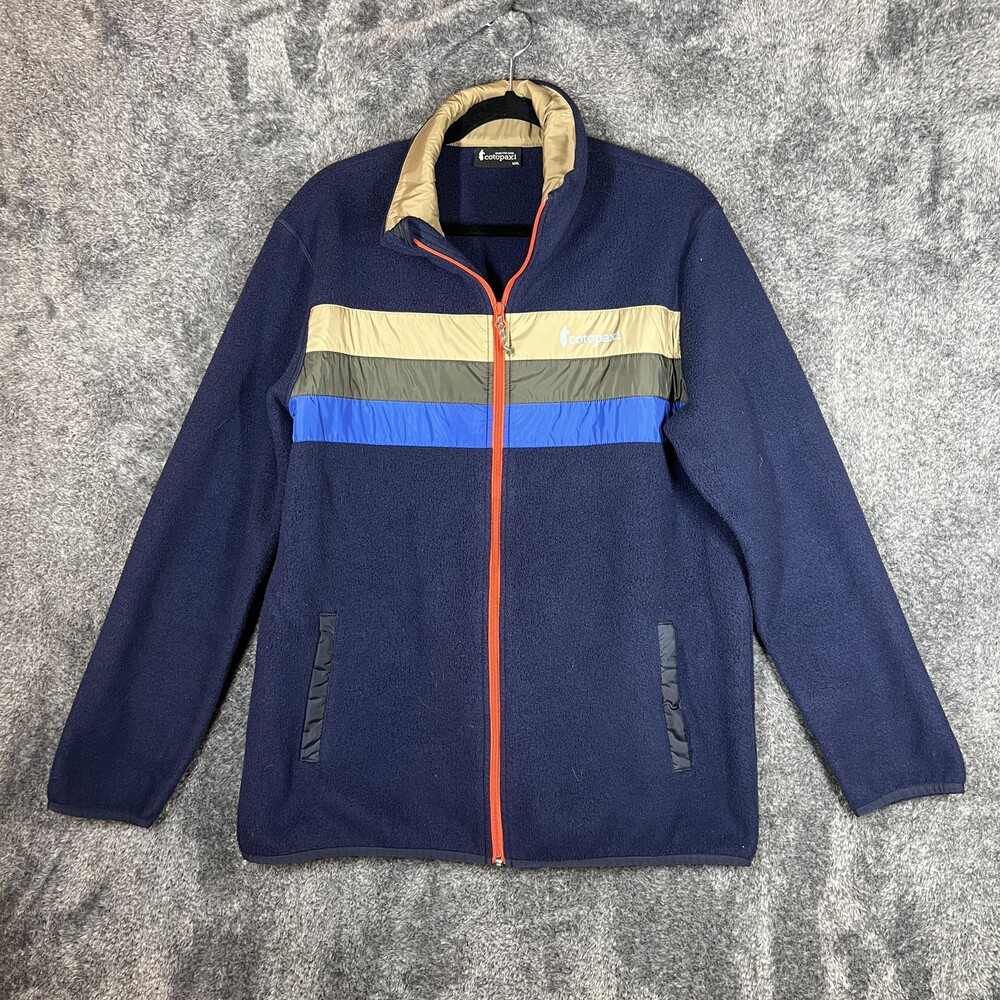 Cotopaxi Teca Fleece Jacket Mens XL Blue Colorblock Full Zip Hiking Outdoor